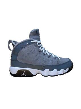 Air Jordan Youth Grey White Cool Grey 9 Retro GS  Athletic Sneakers Size 6.5Y